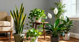 10 گیاه مناسب برای فضای خانه؛ از سانسوریا تا اسپاتی فیلوم
