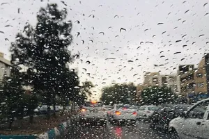 بارش باران تابستانی در بخش احمدی هرمزگان