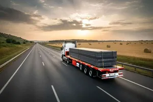 توقف رانندگی نوجوان ۱۵ ساله با تریلی ۴۰ تُنی در قزوین