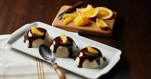 طرز تهیه پاناکوتا پرتقال و شکلات ؛ دسر شیک برای شب یلدا