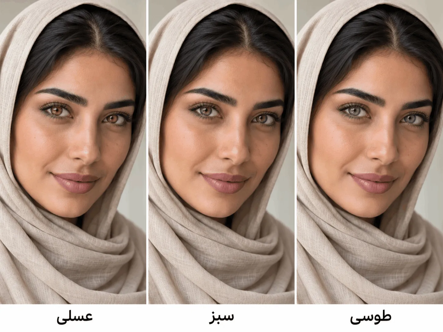 انتخاب رنگ چشم انتخاب رنگ چشم