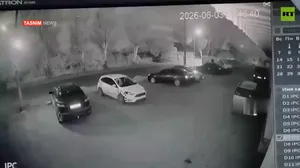 ویدیوی لحظه حمله پهپادی اوکراین به یک اتوبوس در دونتسک