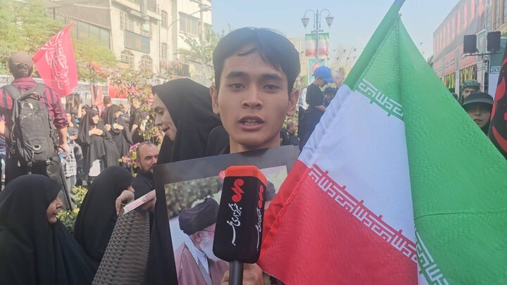 راهپیمایی جاماندگان اربعین در تهران راهپیمایی جاماندگان اربعین در تهران