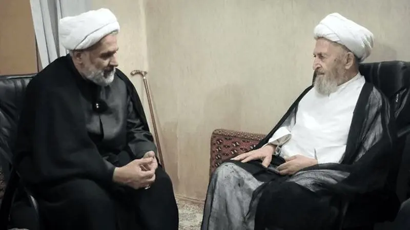 حسین طائب و آیتالله جعفر سبحانی حسین طائب و آیتالله جعفر سبحانی