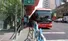 تصادف اتوبوس BRT با عابر پیاده در خیابان ولیعصر