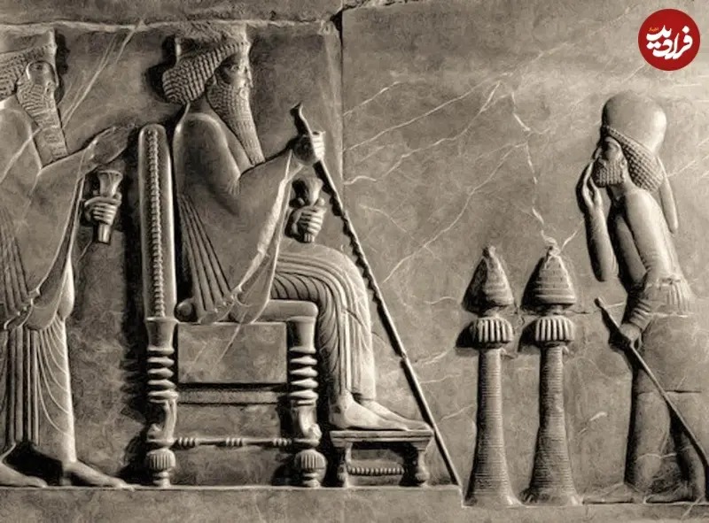 نقشبرجسته داریوش بزرگ در تخت جمشید، حدود ۵۰۰ پیش از میلاد نقشبرجسته داریوش بزرگ در تخت جمشید، حدود ۵۰۰ پیش از میلاد