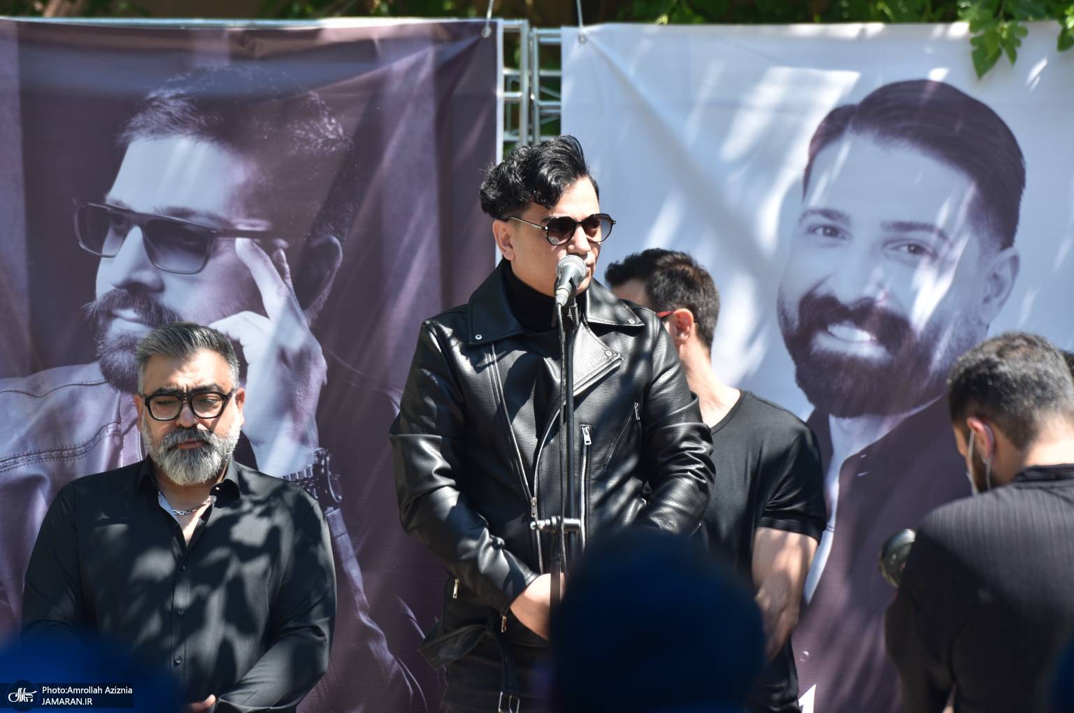 محسن ابراهیم زاده چهلم حمید هیراد با حضور هنرمندان