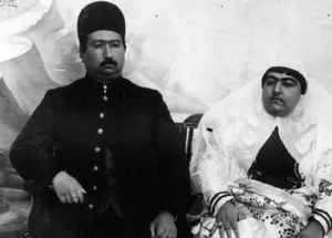 «خدیجه‌خانم» دختر محمد علی شاه در دوران جوانی؛ سال 1298(عکس)