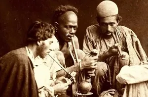 نقاشی جالب قاجاری که عاقبت اعتیاد را نشان می‌دهد