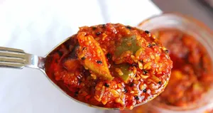 طرز تهیه ترشی لیته با رب گوجه فرنگی