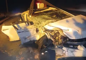 ۴ کشته در پی تصادف النترا با پژو در جاده طالقان قزوین