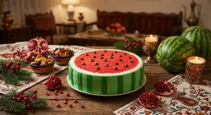 آموزش تهیه کیک هندوانه ای در قابلمه