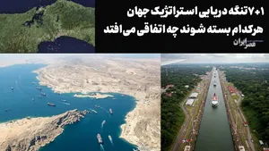 ۷+۱ تنگه دریایی استراتژیک جهان ؛ هرکدام بسته شوند چه اتفاقی می‌افتد