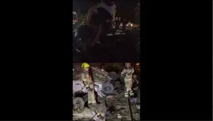 تصاویر میدانی از محل واژگونی پژو ۲۰۶ در بزرگراه حکیم (فیلم)