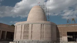 ببینید بارگاه شمس تبریزی در خوی چگونه آماده شد